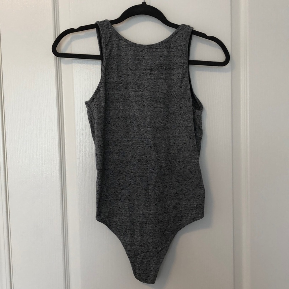 Aritzia Grey Backless Bodysuit - Picture 1 of 4